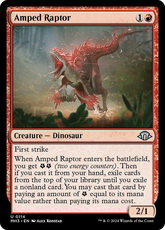 Image for Amped Raptor [114] - Magic: The Gathering