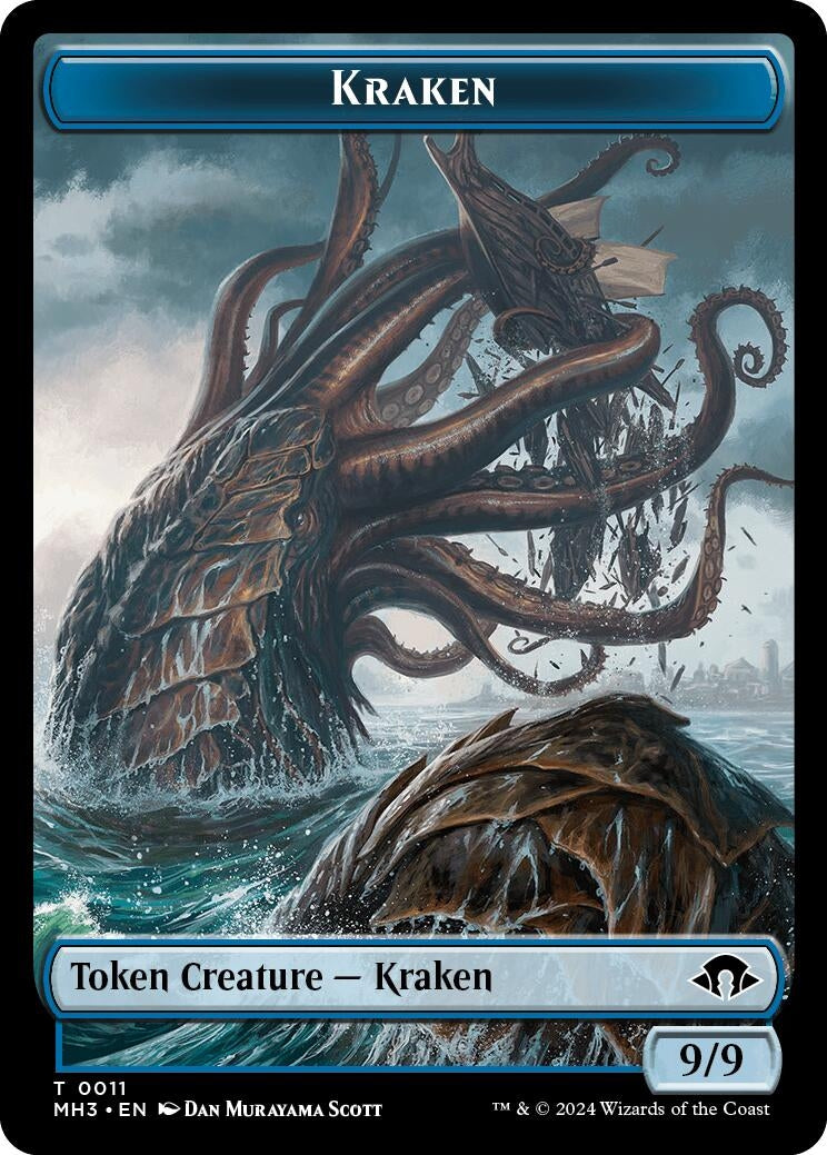 Image for Kraken // Energy Reserve Double-Sided Token [11 // 36] - Magic: The Gathering