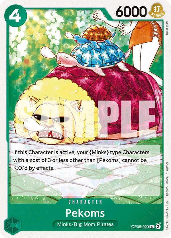 Image for Pekoms [OP08-029] - One Piece Card Game