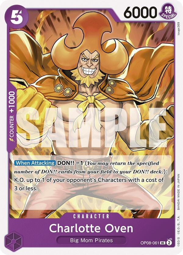 Image for Charlotte Oven [OP08-061] - One Piece Card Game