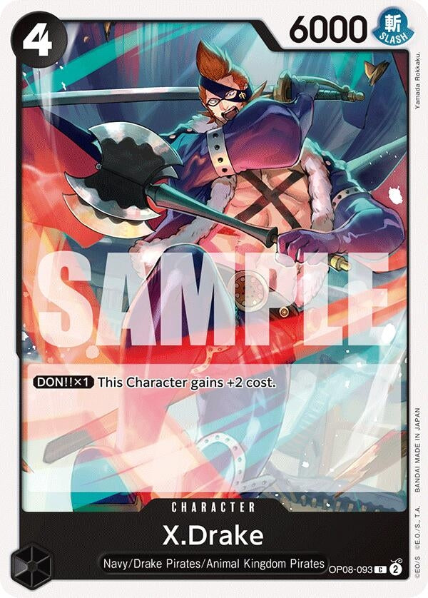 Image for X.Drake [OP08-093] - One Piece Card Game