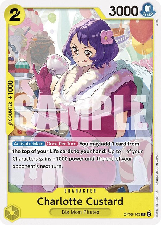 Image for Charlotte Custard [OP08-103] - One Piece Card Game