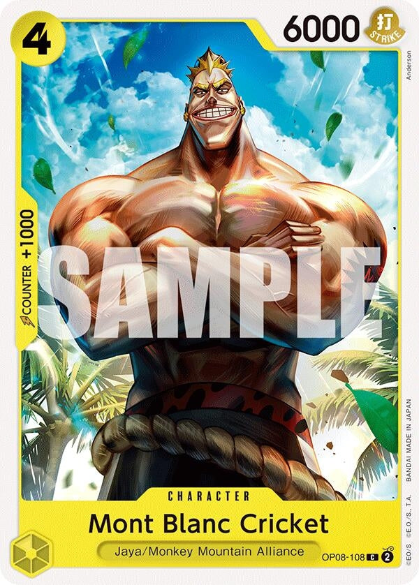 Image for Mont Blanc Cricket [OP08-108] - One Piece Card Game