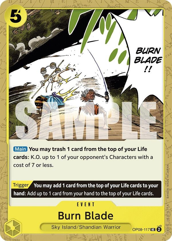 Image for Burn Blade [OP08-117] - One Piece Card Game