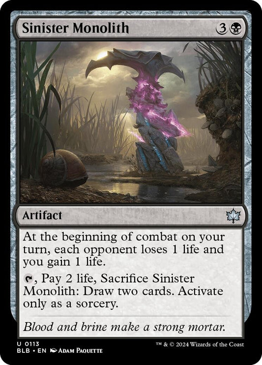 Image for Sinister Monolith [113] - Magic: The Gathering