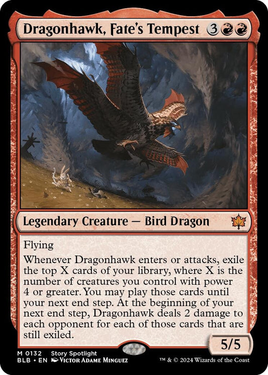 Image for Dragonhawk, Fate's Tempest [132] - Magic: The Gathering