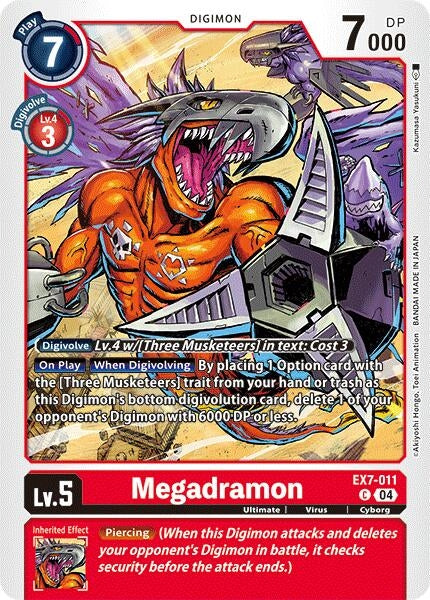 Image for Megadramon [EX7-011 C] - Digimon Card Game