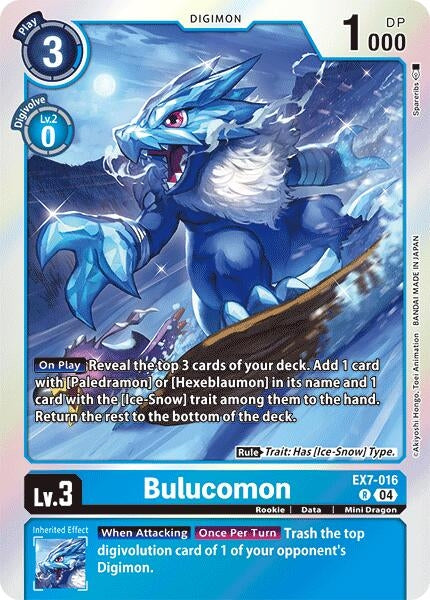 Image for Bulucomon [EX7-016 R] - Digimon Card Game