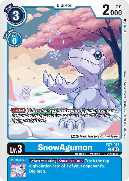 Image for SnowAgumon [EX7-017 C] - Digimon Card Game
