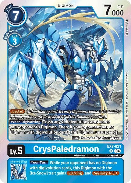 Image for CrysPaledramon [EX7-021 R] - Digimon Card Game