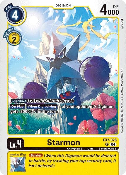 Image for Starmon [EX7-026 C] - Digimon Card Game