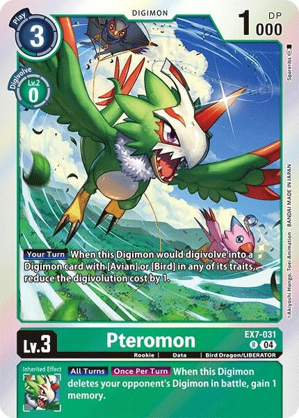 Image for Pteromon [EX7-031 R] - Digimon Card Game