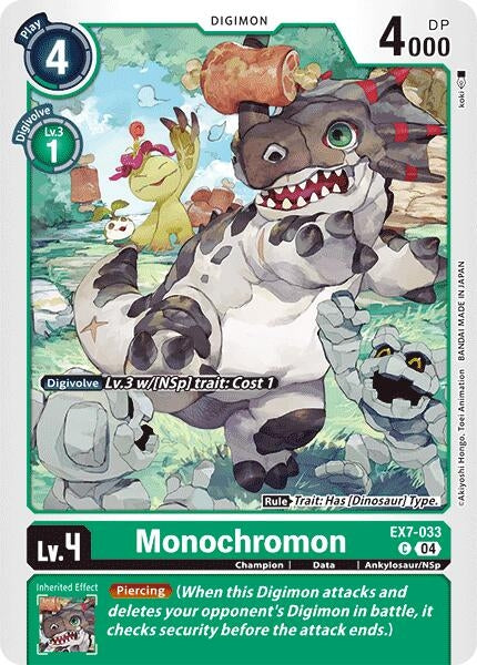 Image for Monochromon [EX7-033 C] - Digimon Card Game