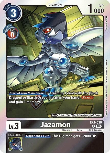 Image for Jazamon [EX7-039 R] - Digimon Card Game