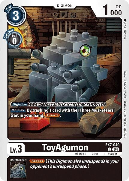 Image for ToyAgumon - EX7-040 [EX7-040 U] - Digimon Card Game