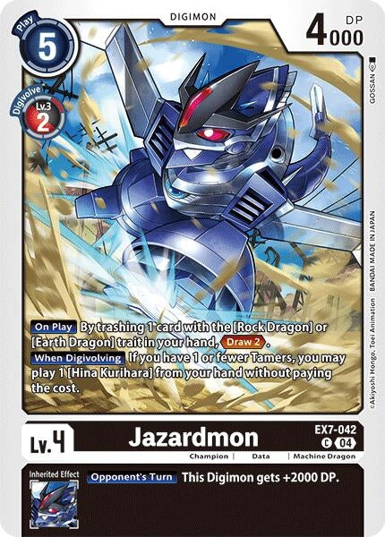 Image for Jazardmon [EX7-042 C] - Digimon Card Game