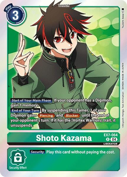 Image for Shoto Kazama [EX7-064 R] - Digimon Card Game