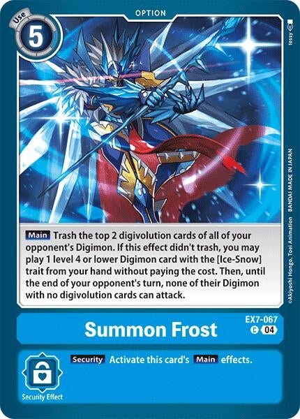 Image for Summon Frost [EX7-067 C] - Digimon Card Game