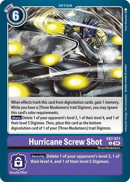 Image for Hurricane Screw Shot [EX7-071 U] - Digimon Card Game