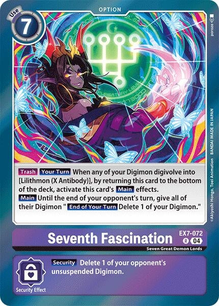 Image for Seventh Fascination [EX7-072 R] - Digimon Card Game