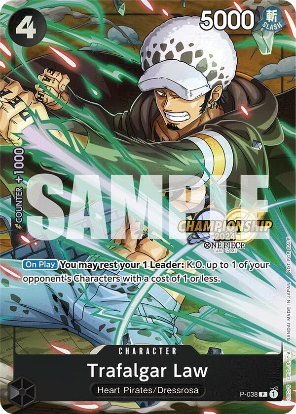 Image for Trafalgar Law - P-038 (CS 2024 Event Pack) [P-038] - One Piece Card Game