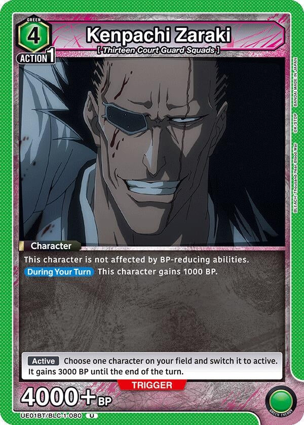 Image for Kenpachi Zaraki (080) [UE01BT/BLC-1-080] - Union Arena