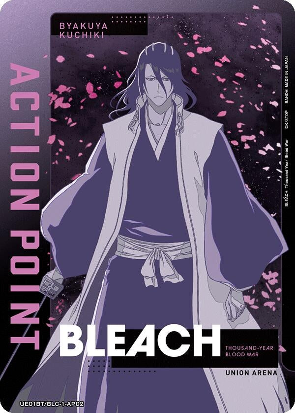 Image for Action Point Card (AP02) (Byakuya Kuchiki) [UE01BT/BLC-1-AP02] - Union Arena