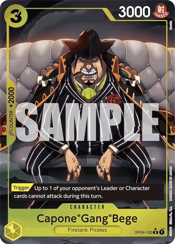 Image for Capone"Gang"Bege (OP04-100) (Alternate Art) [OP04-100] - One Piece Card Game