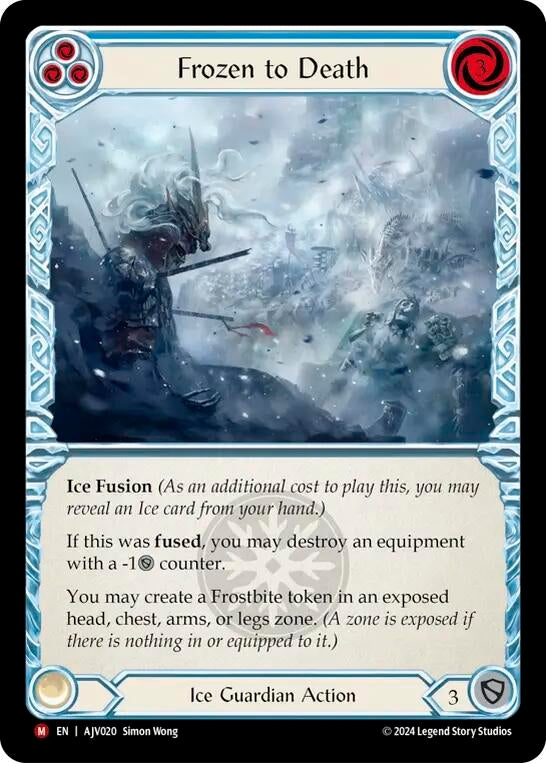 Image for Frozen to Death [AJV020] - Flesh and Blood TCG