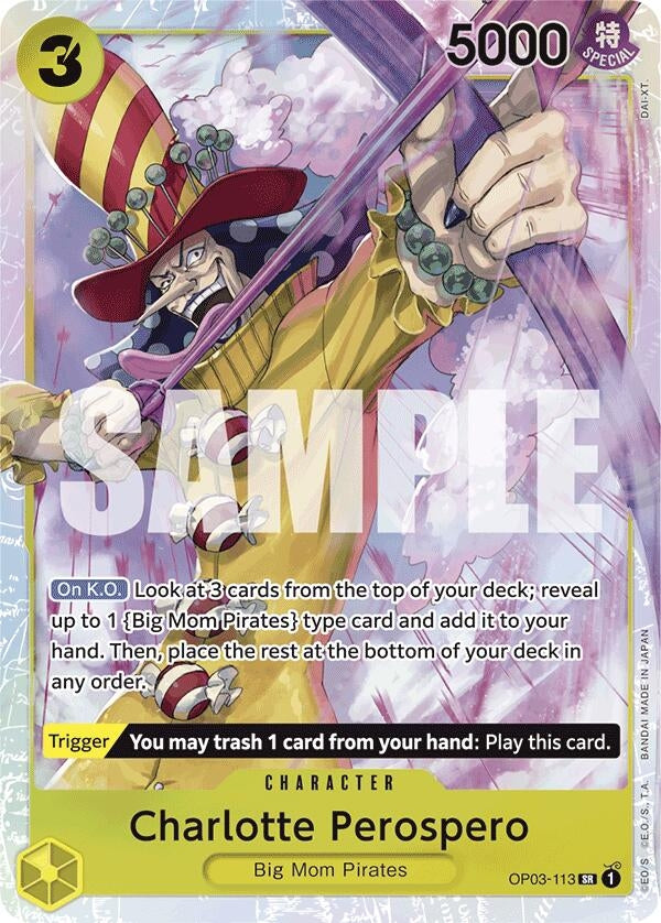 Image for Charlotte Perospero (Reprint) [OP03-113] - One Piece Card Game