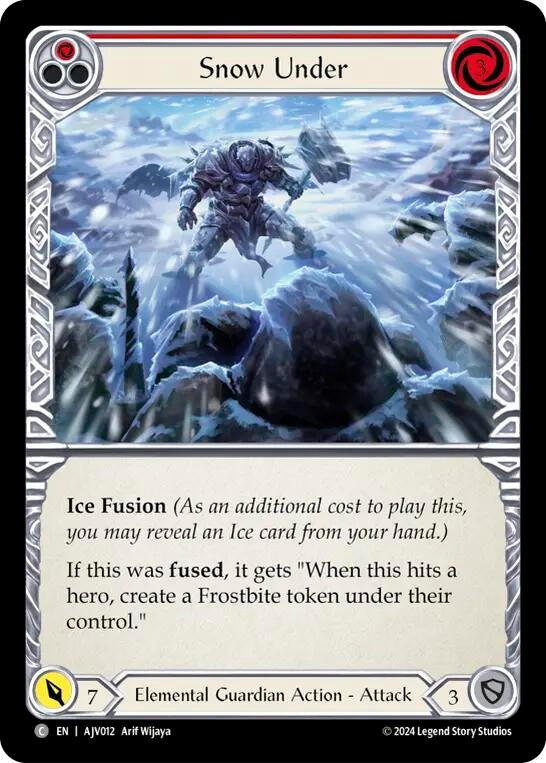 Image for Snow Under (Red) [AJV012] - Flesh and Blood TCG