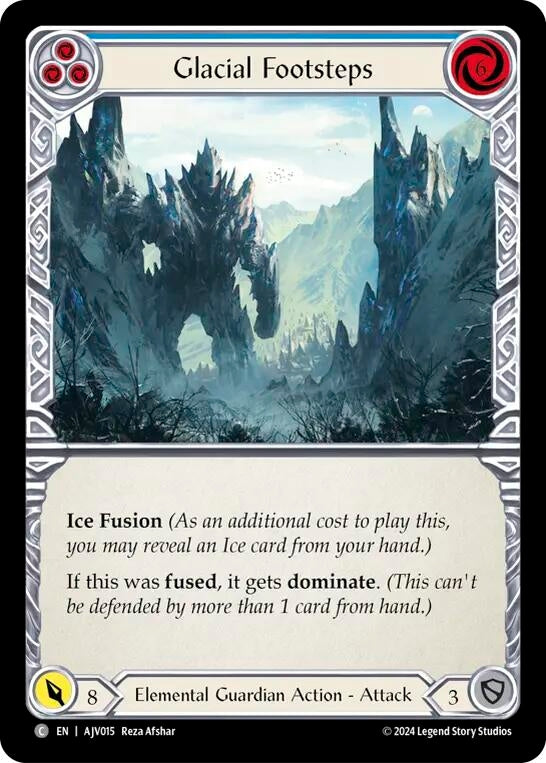 Image for Glacial Footsteps (Blue) [AJV015] - Flesh and Blood TCG