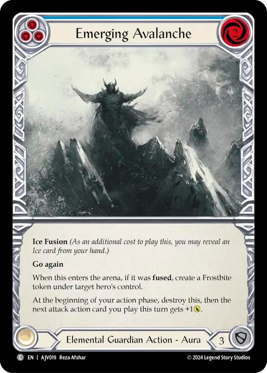 Image for Emerging Avalanche (Blue) [AJV019] - Flesh and Blood TCG