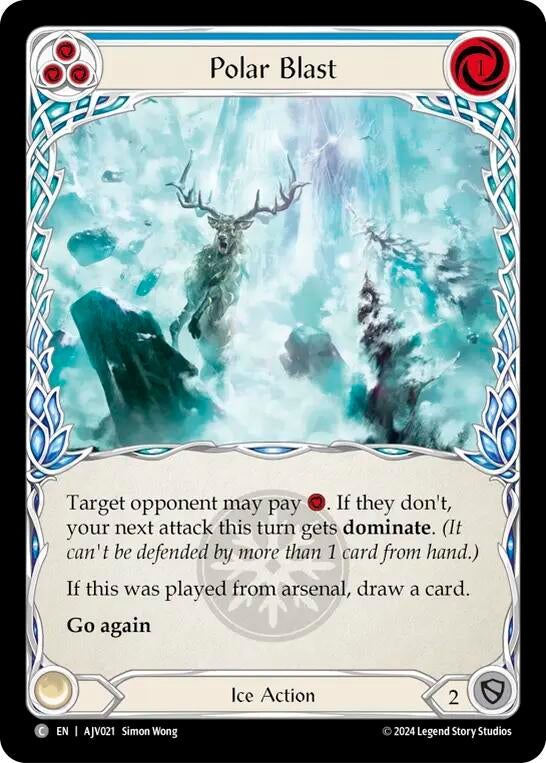 Image for Polar Blast (Blue) [AJV021] - Flesh and Blood TCG
