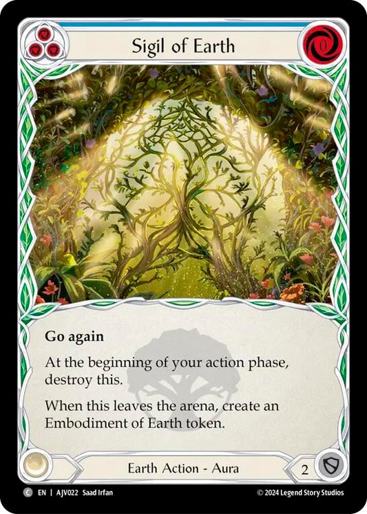 Image for Sigil of Earth [AJV022] - Flesh and Blood TCG