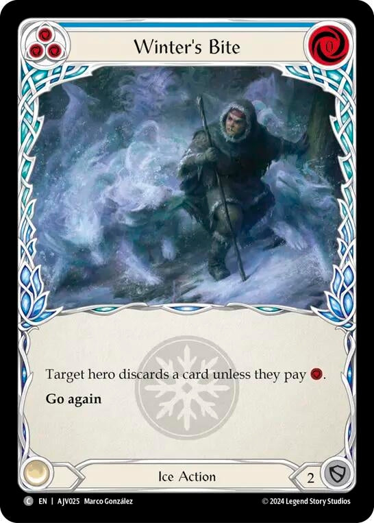 Image for Winter's Bite (Blue) [AJV025] - Flesh and Blood TCG