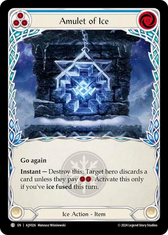 Image for Amulet of Ice [AJV026] - Flesh and Blood TCG