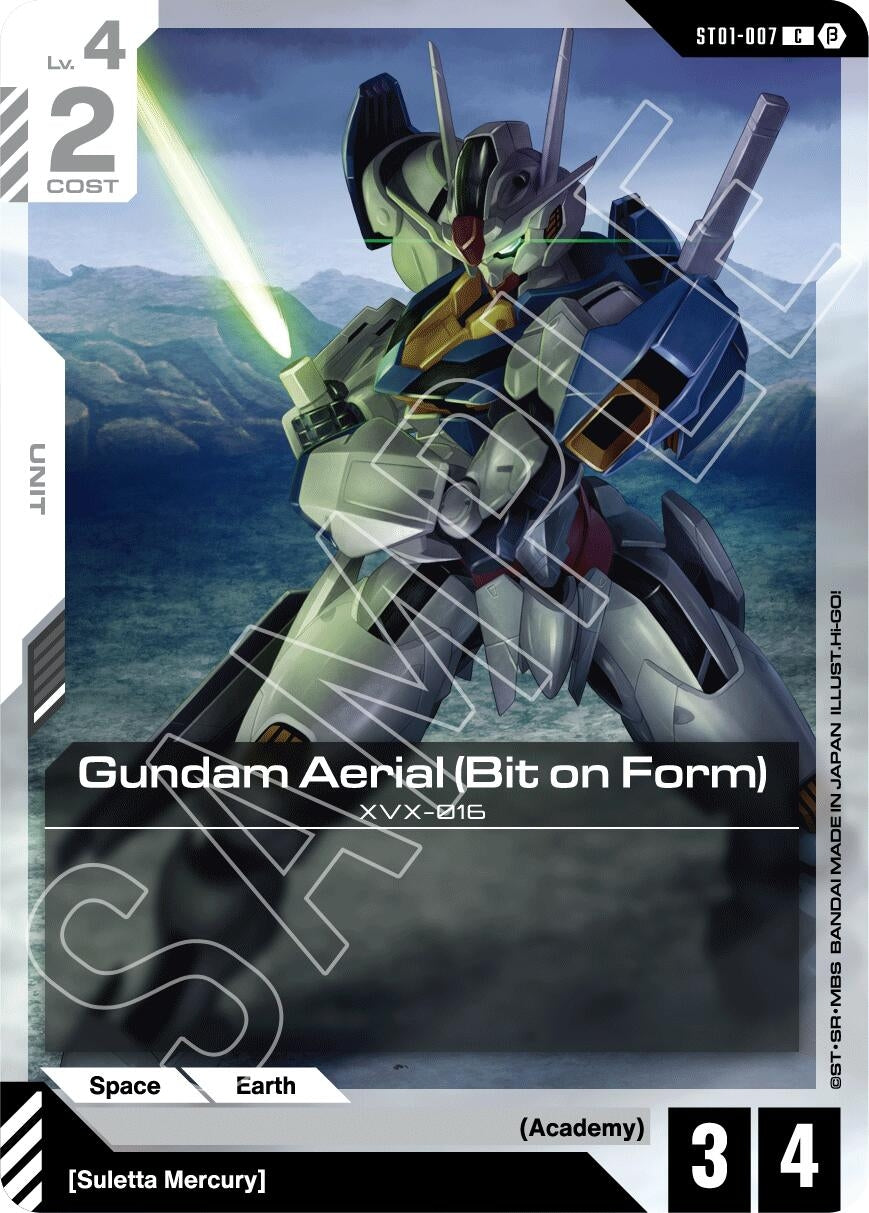 Image for Gundam Aerial (Bit on Form) [ST01-007] - Gundam Card Game