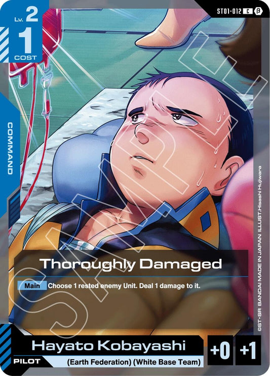 Image for Thoroughly Damaged [ST01-012] - Gundam Card Game