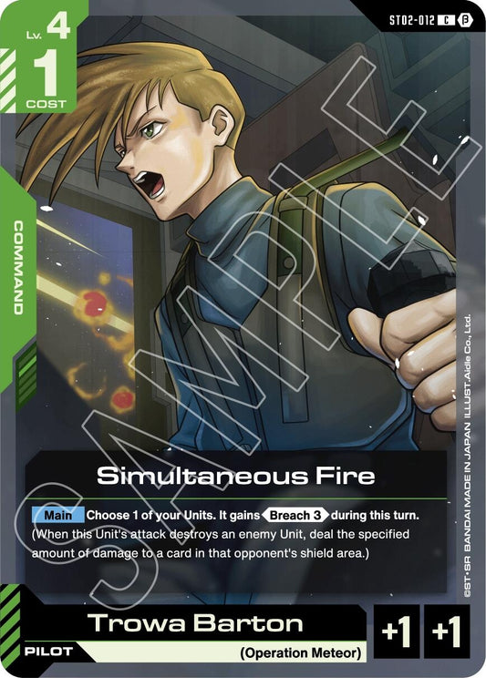 Image for Simultaneous Fire [ST02-012] - Gundam Card Game