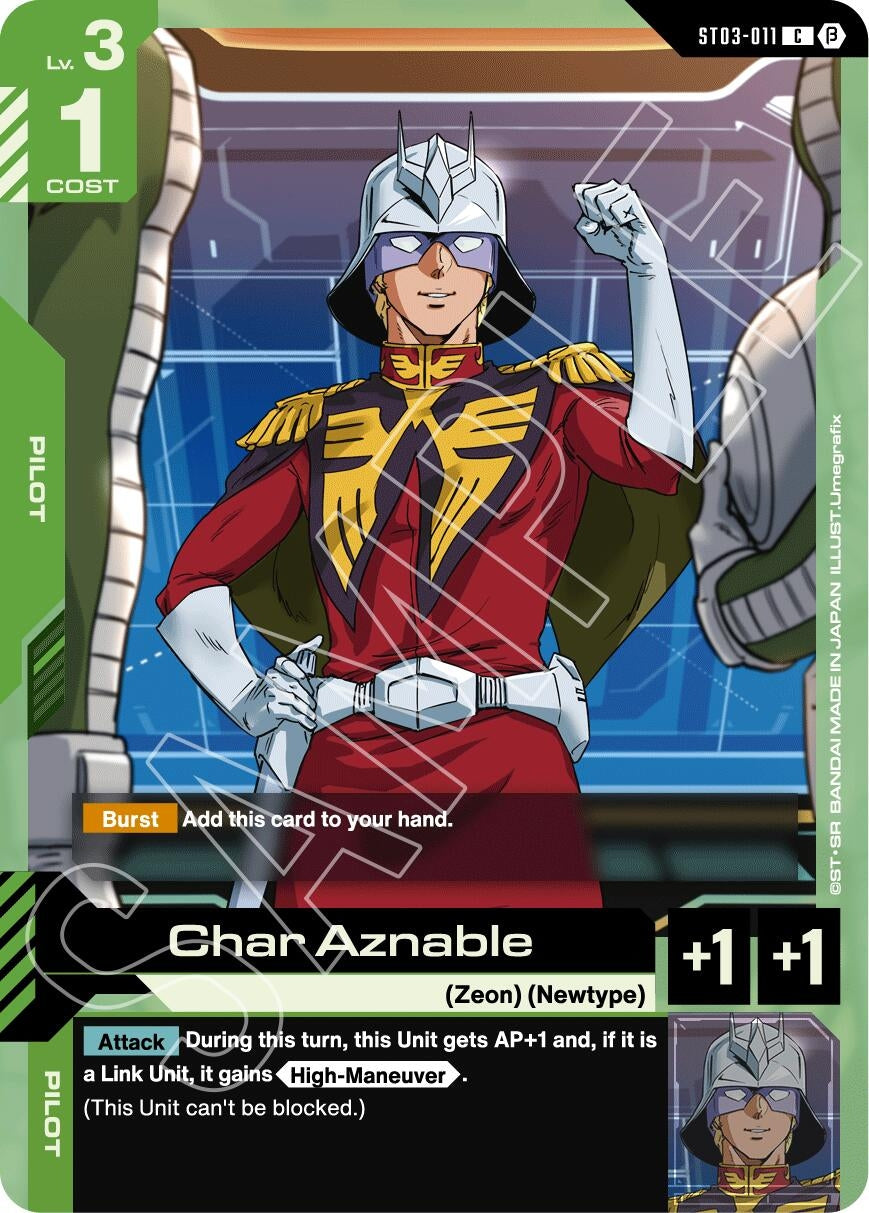 Image for Char Aznable [ST03-011] - Gundam Card Game