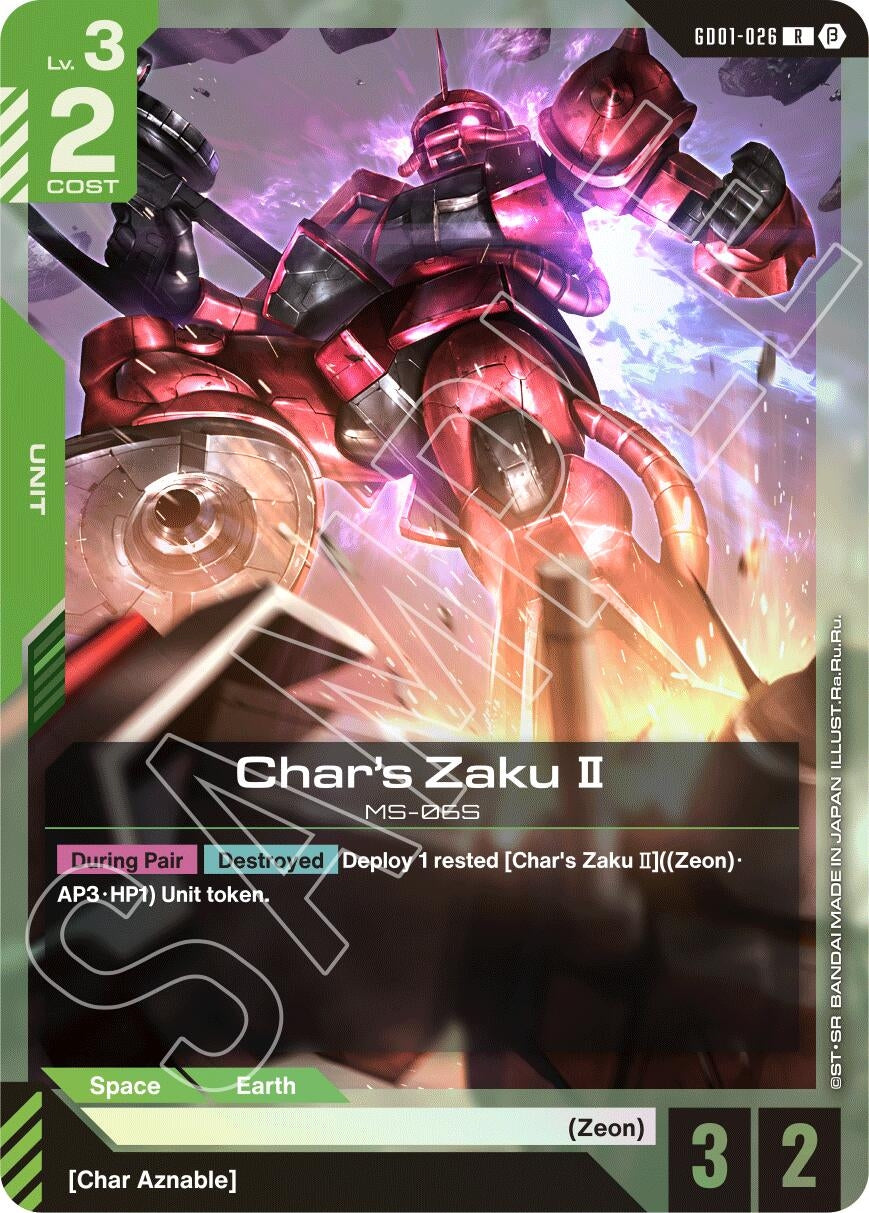 Image for Char's Zaku II [GD01-026] - Gundam Card Game