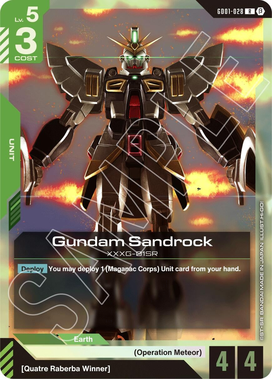 Image for Gundam Sandrock [GD01-028] - Gundam Card Game