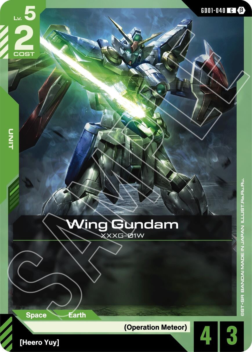 Image for Wing Gundam [GD01-040] - Gundam Card Game