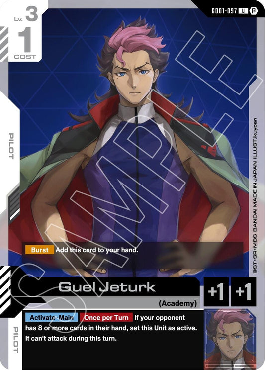 Image for Guel Jeturk [GD01-097] - Gundam Card Game