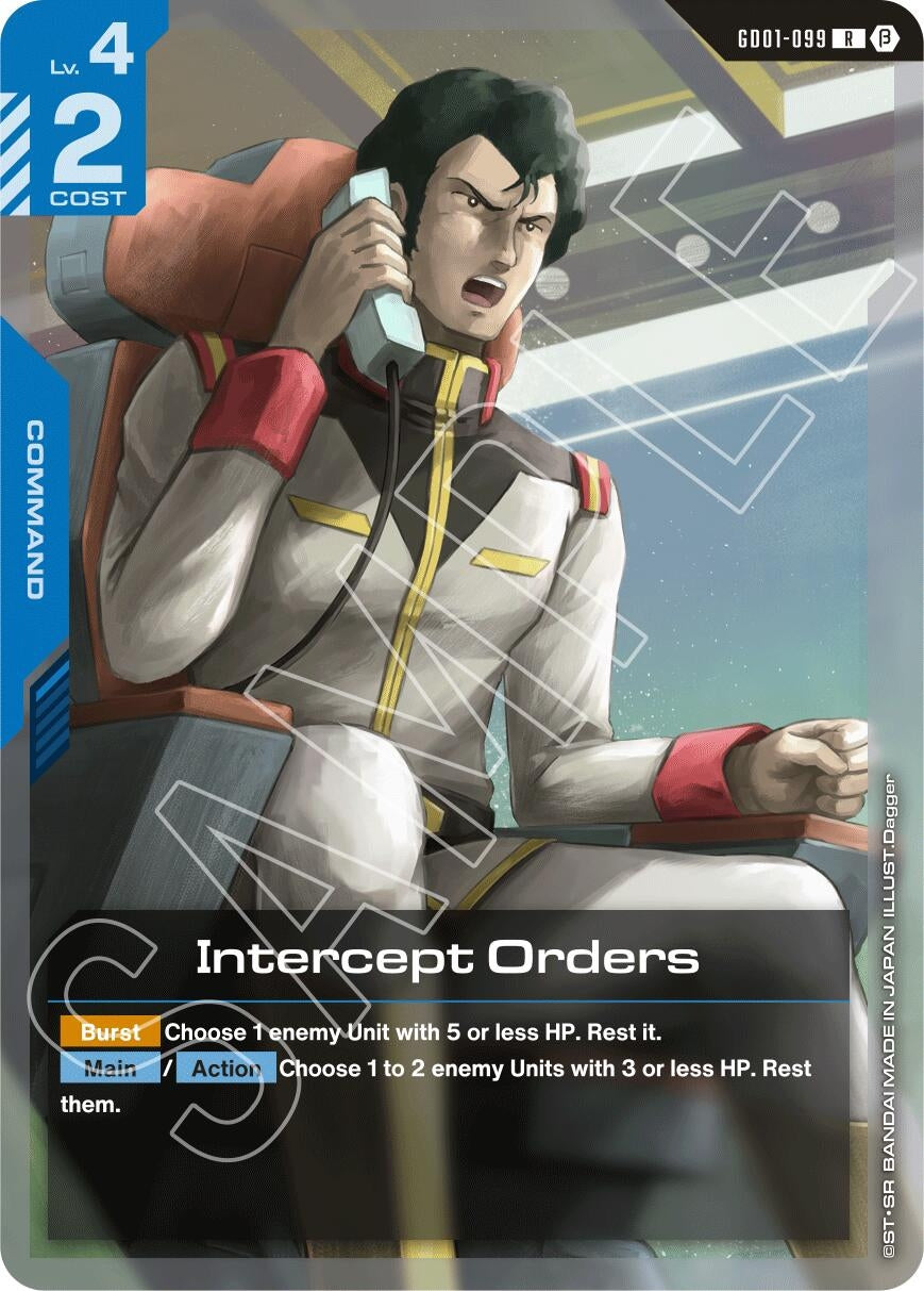 Image for Intercept Orders [GD01-099] - Gundam Card Game