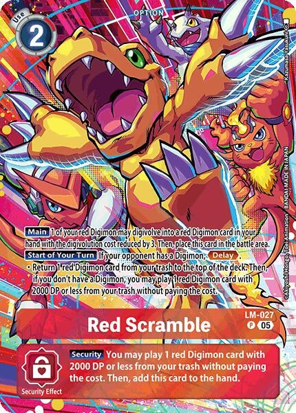 Image for Red Scramble (Alternate Art) [LM-027 P] - Digimon Card Game