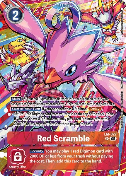 Image for Red Scramble (Alternate Art) [LM-027 P] - Digimon Card Game