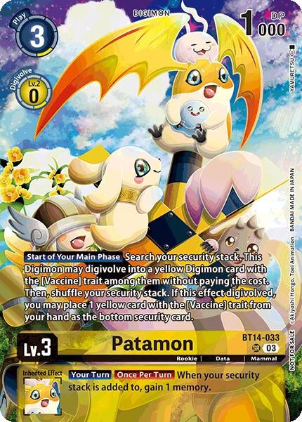Image for Patamon (Limited Card Pack) [BT14-033 SR] - Digimon Card Game