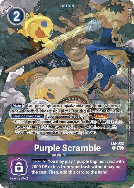 Image for Purple Scramble (Alternate Art) [LM-032 P] - Digimon Card Game